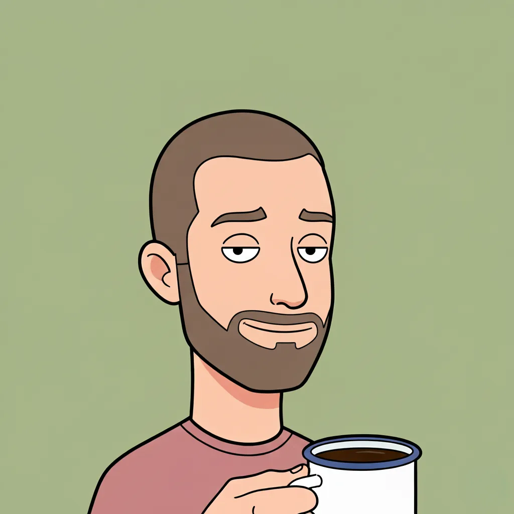 Illustrated portrait of Bart Smeets